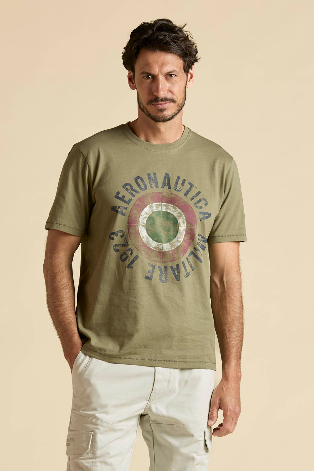 Cotton T-shirt With Tricolour Cockade Man