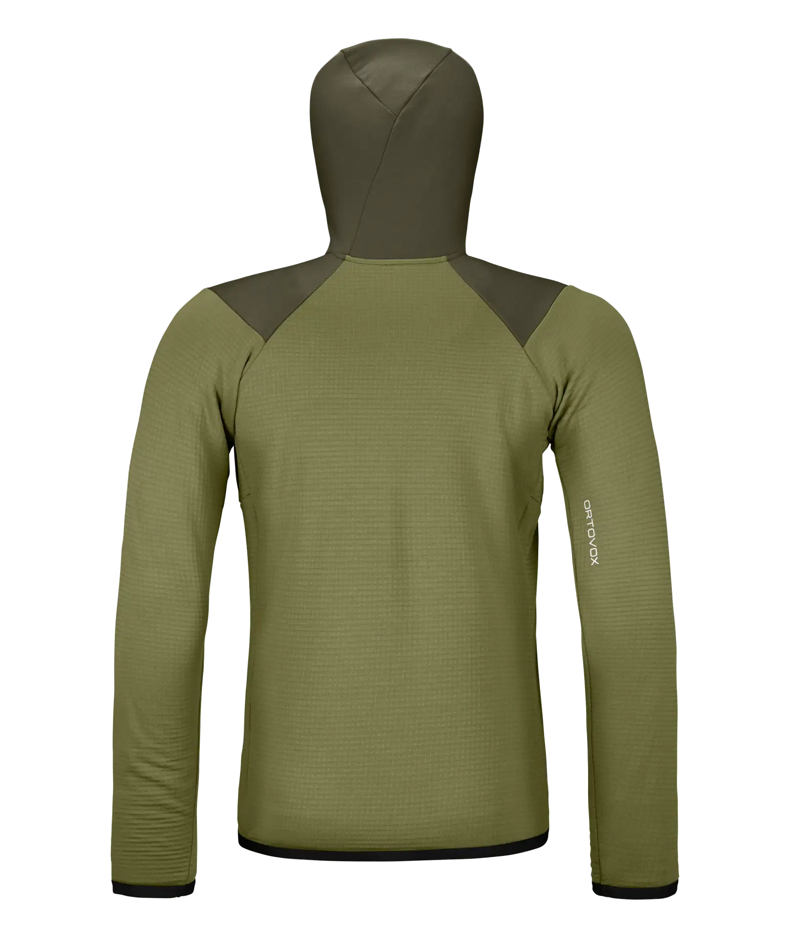 Fleece Grid Hoody Man