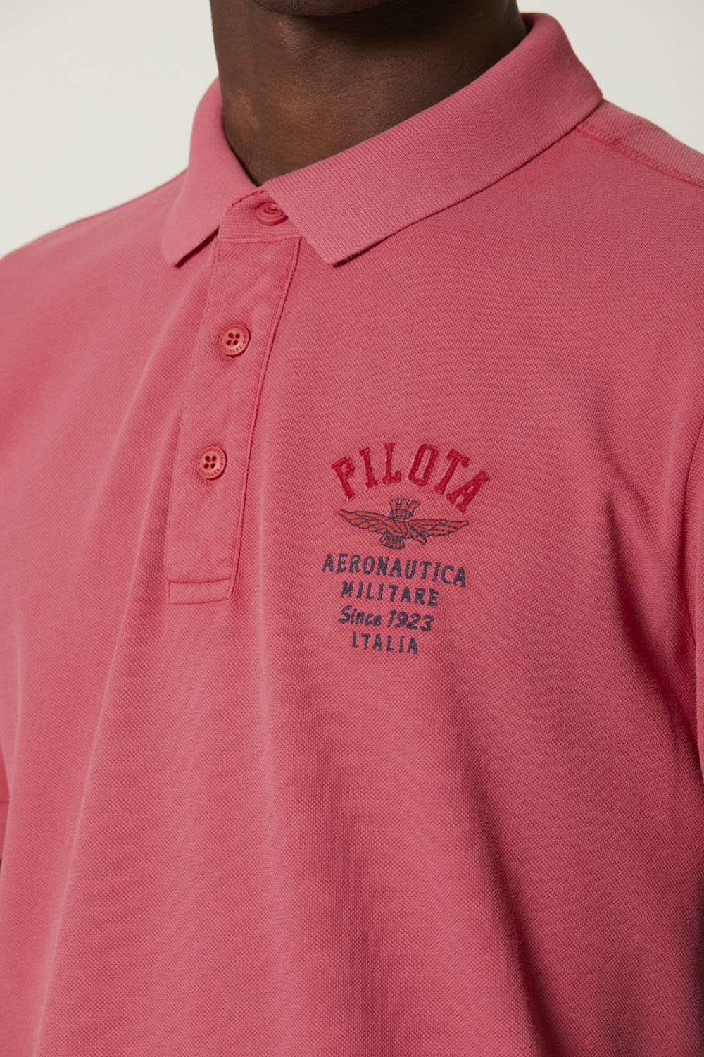 PILOT stone-washed polo