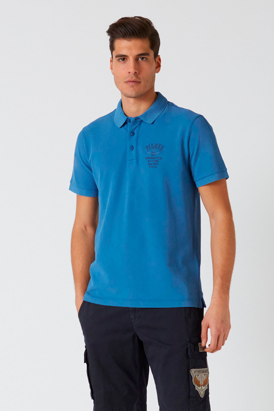 PILOT stone-washed polo